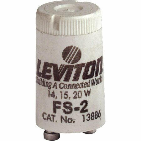 LEVITON 14W/15W/20W 2-Pin T8 FS-2 Fluorescent Starter 002-13886-000